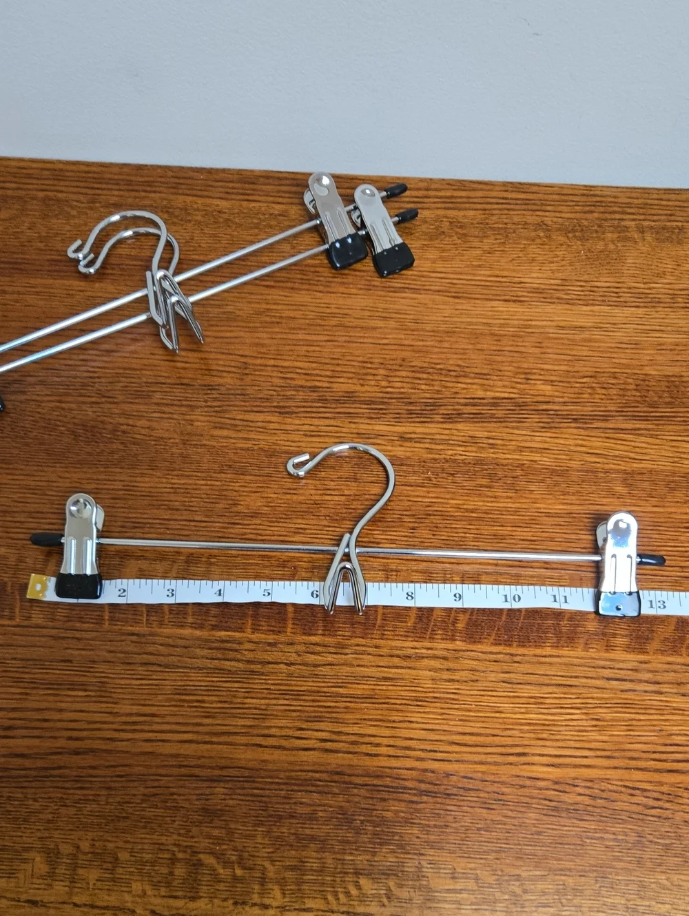 Metal Skirt/Pant Hangers with Clips - Set of 3